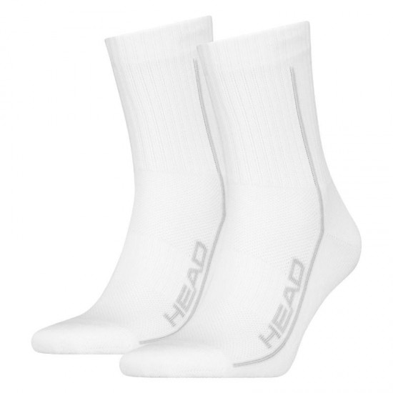 Calcetines Head Performance Short Crew Blanco 2 Pecas