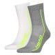 Calcetines Head Performance Short Crew Blanco Gris Lima 2 Pecas