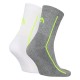 Calcetines Head Performance Short Crew Blanco Gris Lima 2 Pecas