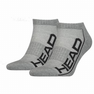 Head Performance Sneaker Chaussettes Gris Noir 2 Paires