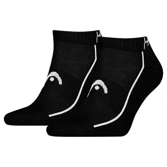 Head Performance Sneaker Black White Socks 2 Pairs