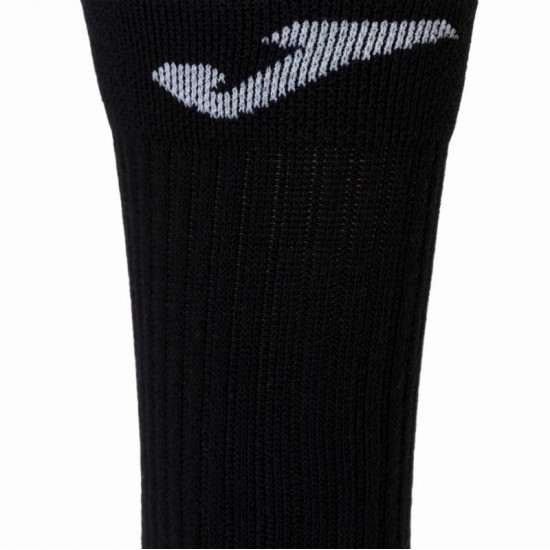 Joma Long Black White Socks 1 Pair