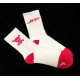 Just Ten White Pink Socks 1 Paire
