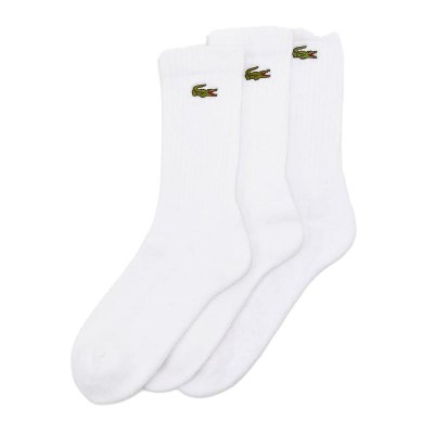 Chaussettes Lacoste Sport High Cut Blanc 3 Paires