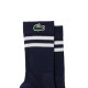 Lacoste Sport High Cut Socks Navy White 1 Pair