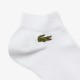 Meias Lacoste Sport Corta Baixo Branco 3 Pares