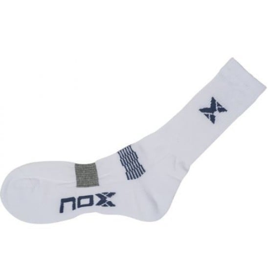 Nox White Blue Socks 1 Par