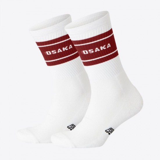 Osaka Colourway Garnet White Socks 2 Units