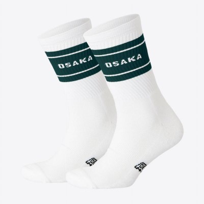 Osaka Colorway Vert Blanc Chaussettes en Pin 2 Paires