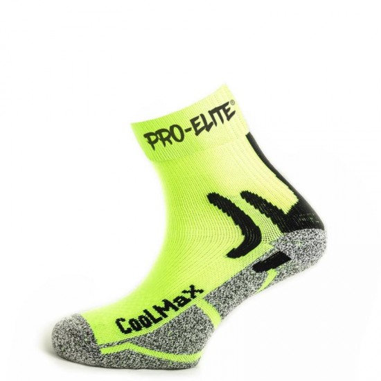 Pro Elite Coolmax Neon Jaune Chaussettes 1 Paire