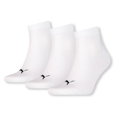 Puma Quarter Blanc Chaussettes 3 paires