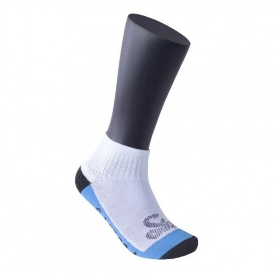 White Blue MulticolorEd Low Cane Viper Socks 1 Pair