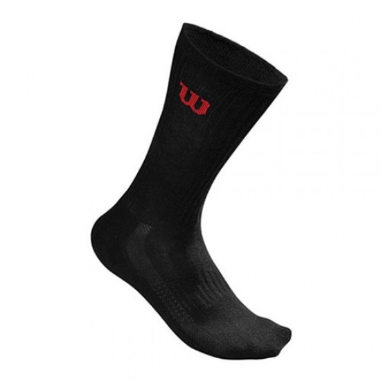 Wilson Crew Chaussettes noires 3 paires