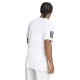 Camiseta Adidas Club 3 Stripes Blanco Negro