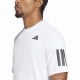 Camiseta Adidas Club 3 Stripes Blanco Negro