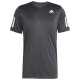Camiseta Adidas Club 3 Stripes Negro Blanco