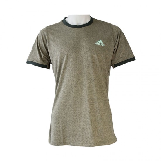Adidas Club Freelift Printed Dark Green T-Shirt