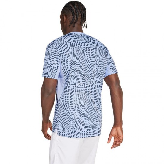 Adidas Club Graphic Blue T-Shirt