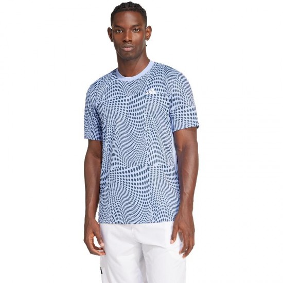 Adidas Club Graphic Blue T-Shirt