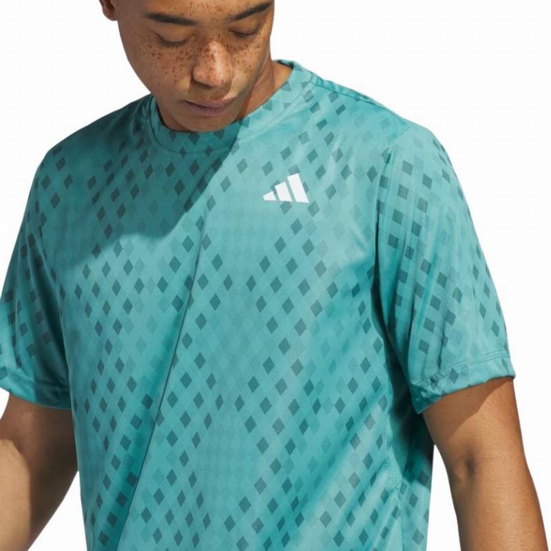 Camiseta Adidas Club Graphic Azul Teal
