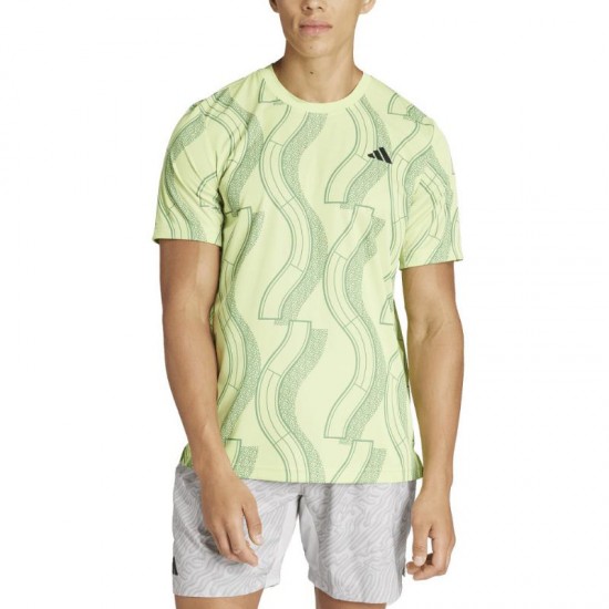 Adidas Club Graphic Lime Green T-Shirt