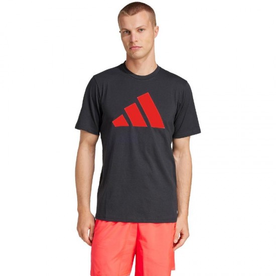 Adidas Essentials Black Red T-Shirt