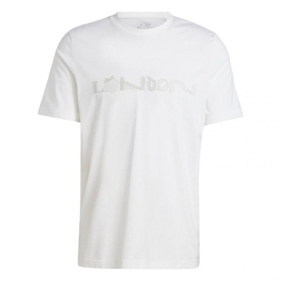 Camiseta Branca Grafica Adidas London
