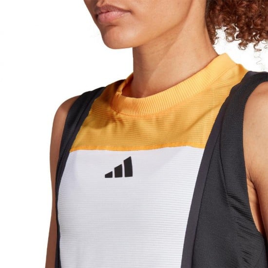 Adidas Match Pro White Orange Black Women''s T-Shirt