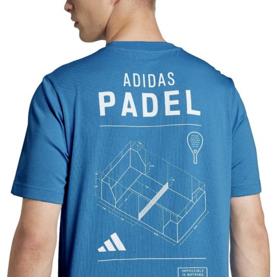 Adidas Padel Categorie Graphic Blue T-Shirt