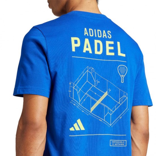 Adidas Padel Categoria Graphic Maglietta Blu Reale