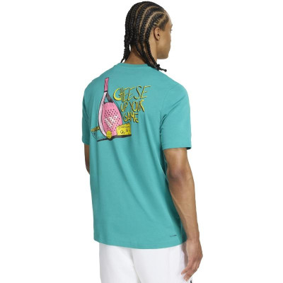 Adidas Padel Graphic Teal Blue T-Shirt