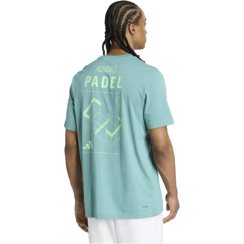 Adidas Padel Graphic Maglietta Verde Acqua