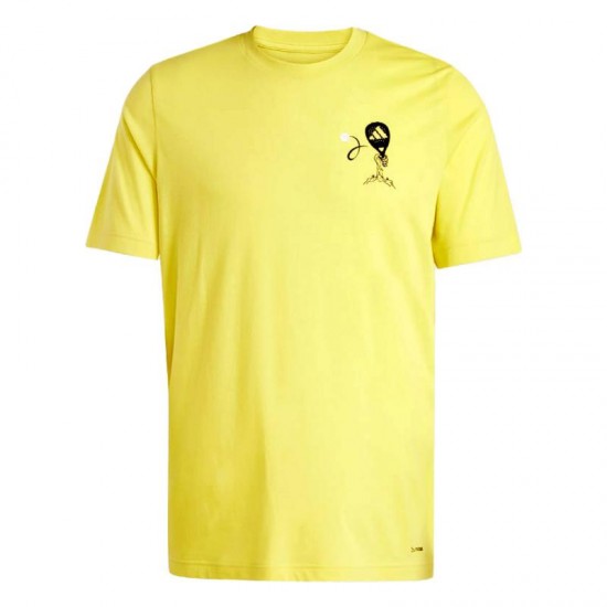 Camiseta Adidas Padel Zone Amarillo Azufre