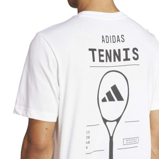 Camiseta Adidas Tennis Category Graphic Blanco