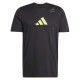 Camiseta Adidas Tennis Category Graphic Negro Limon