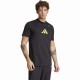 Camiseta Adidas Tennis Category Graphic Black Lemon