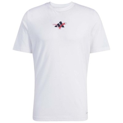 Adidas Tennis Happy 3 Balls Graphic White T-shirt