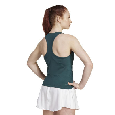 Camiseta Midi Adidas Y-Tank Verde Aurora para Mulheres