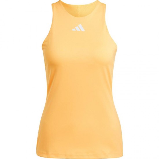 Camiseta Adidas Y-Tank Naranja Blanco Mujer