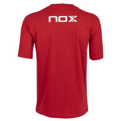 Camiseta Algodon Nox Basic Rojo Blanco