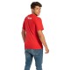 T-shirt in cotone Nox Basic Rosso Bianco