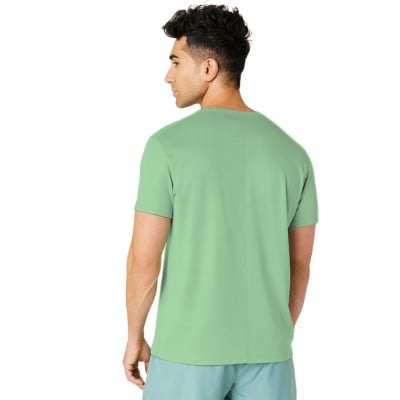 Camiseta Asics Core Celadon Light Fluorescente Amarela