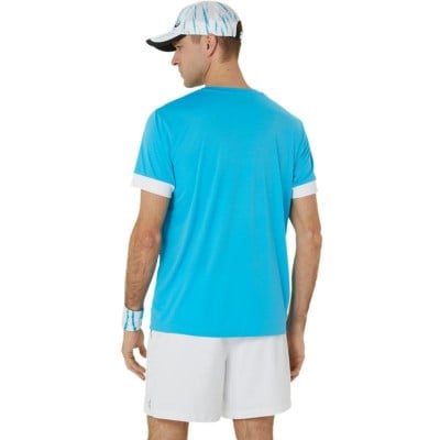 Asics Court Aqua Glossy White T-Shirt