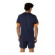 T-shirt Asics Court Bleu Nuit Orange