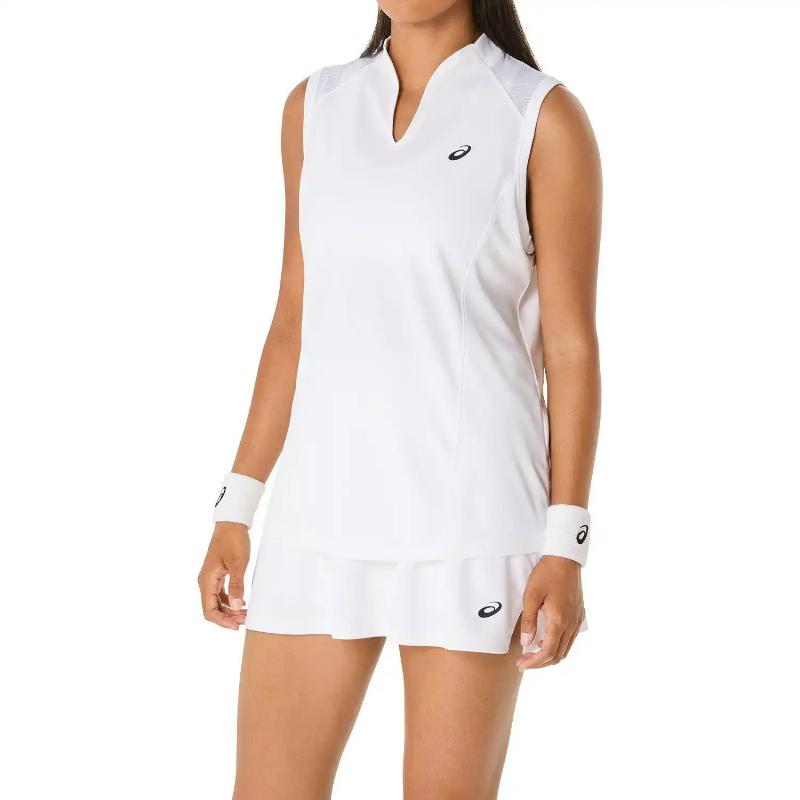 T-shirt blanc f?minin Asics Court