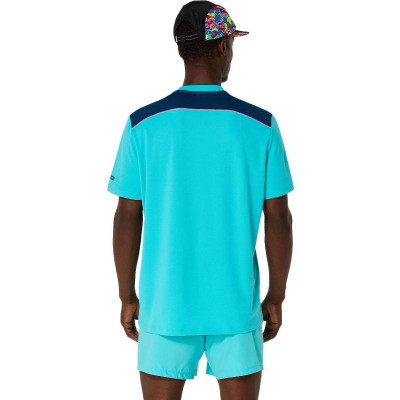 Camiseta Asics Court SS Top Aqua