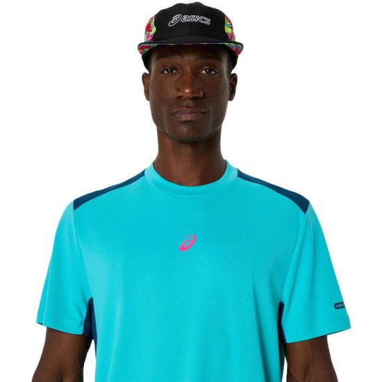 Camiseta Asics Padel Court SS Top Aqua