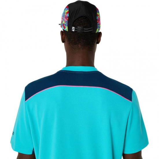 Camiseta Asics Padel Court SS Haut Aqua