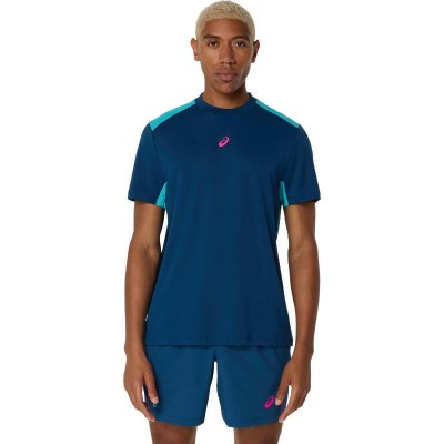 Asics Court SS Top Blue Mako T-Shirt