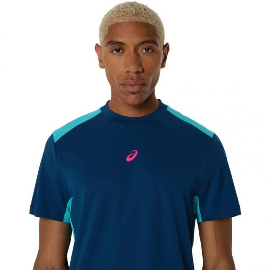 Asics Padel Court SS Top Blue Mako T-Shirt